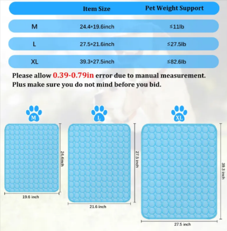 TechPet Cooling Mat For Cats & Dogs